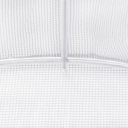 Serra con Telaio in Acciaio Bianco 88 m² 22x4x2 m | homemem39