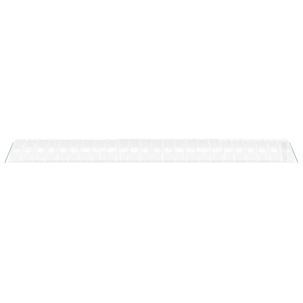 Serra con Telaio in Acciaio Bianco 96 m² 24x4x2 m | homemem39