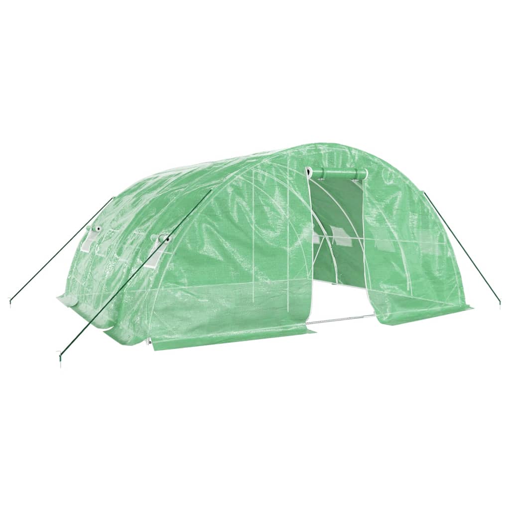 Serra con Telaio in Acciaio Verde 20 m² 5x4x2,3 m - homemem39
