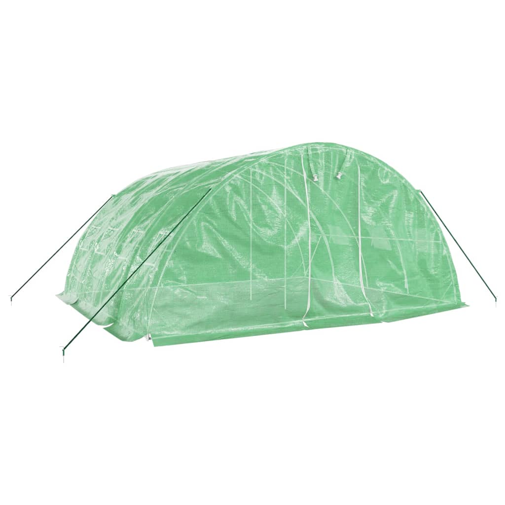 Serra con Telaio in Acciaio Verde 20 m² 5x4x2,3 m - homemem39