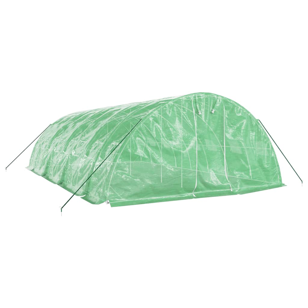 Serra con Telaio in Acciaio Verde 40 m² 8x5x2,3 m - homemem39