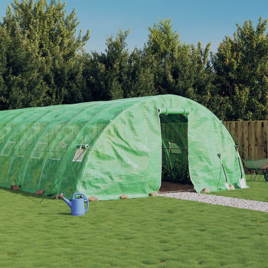 Serra con Telaio in Acciaio Verde 60 m² 12x5x2,3 m - homemem39