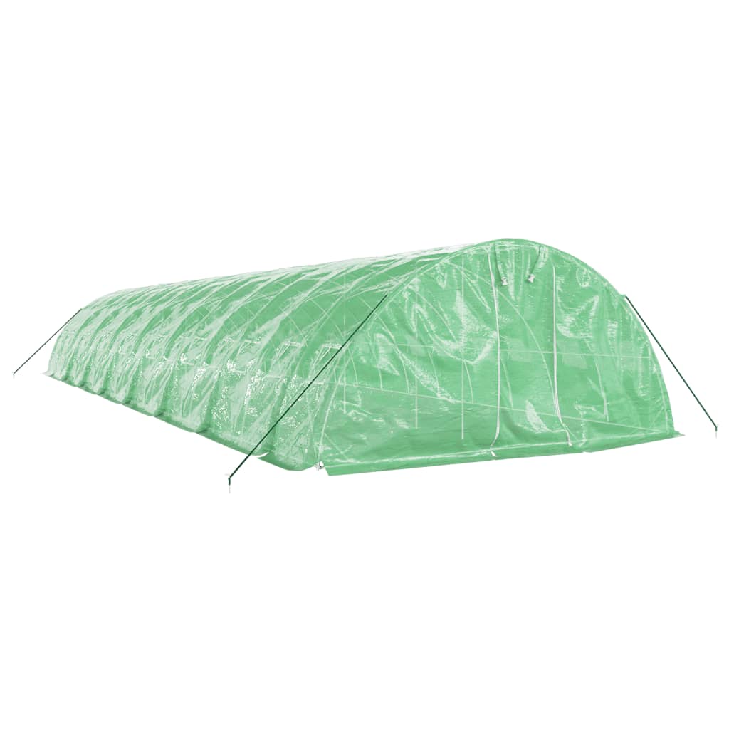 Serra con Telaio in Acciaio Verde 80 m² 16x5x2,3 m - homemem39