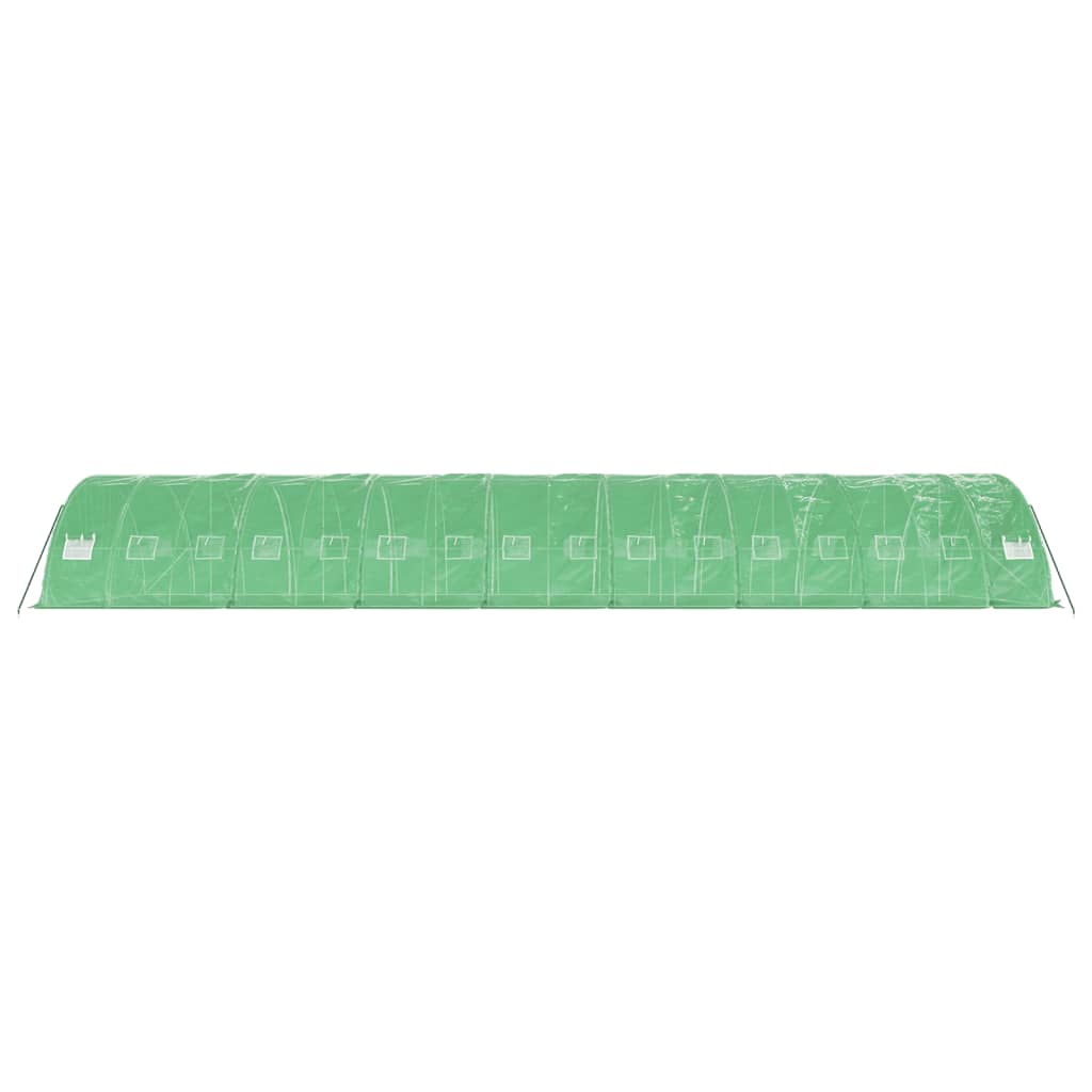 Serra con Telaio in Acciaio Verde 80 m² 16x5x2,3 m - homemem39