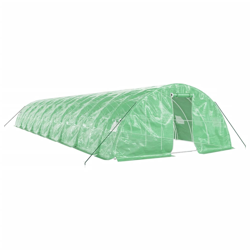 Serra con Telaio in Acciaio Verde 90 m² 18x5x2,3 m - homemem39