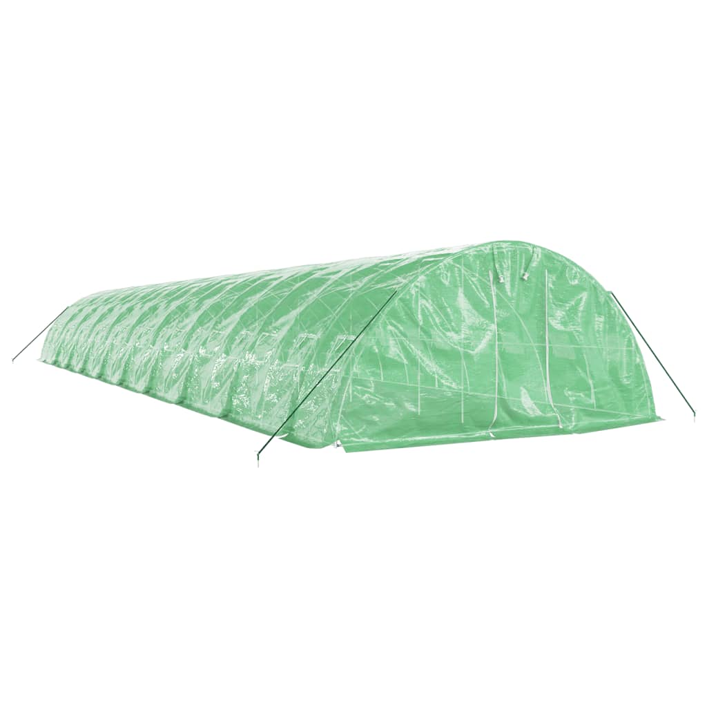 Serra con Telaio in Acciaio Verde 100 m² 20x5x2,3 m - homemem39