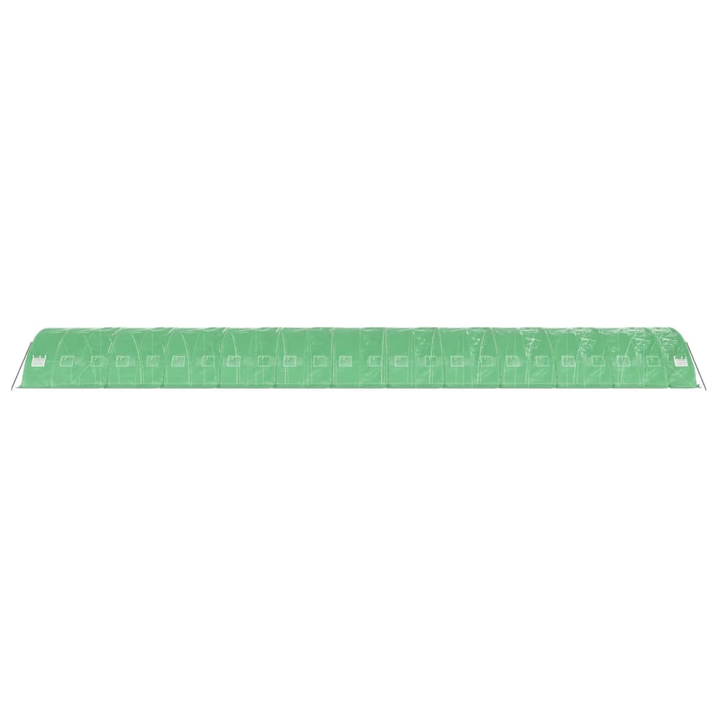 Serra con Telaio in Acciaio Verde 120 m² 24x5x2,3 m - homemem39