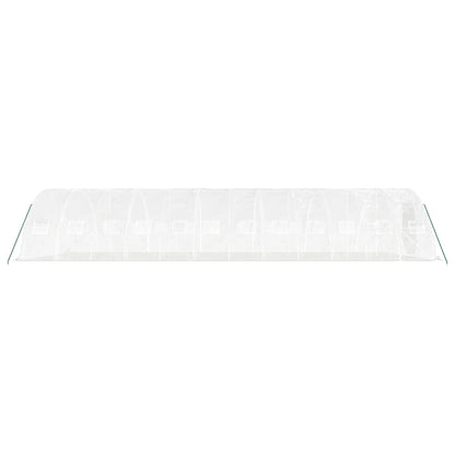 Serra con Telaio in Acciaio Bianco 60 m² 12x5x2,3 m | homemem39
