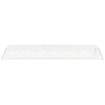 Serra con Telaio in Acciaio Bianco 70 m² 14x5x2,3 m | homemem39