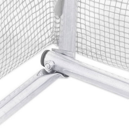 Serra con Telaio in Acciaio Bianco 80 m² 16x5x2,3 m | homemem39
