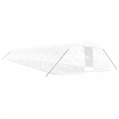Serra con Telaio in Acciaio Bianco 110 m² 22x5x2,3 m | homemem39