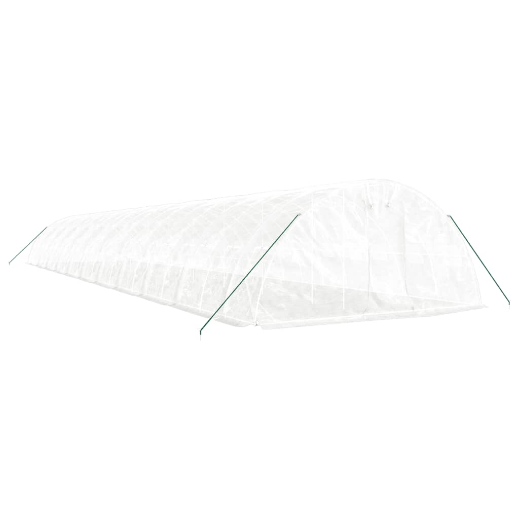 Serra con Telaio in Acciaio Bianco 110 m² 22x5x2,3 m | homemem39