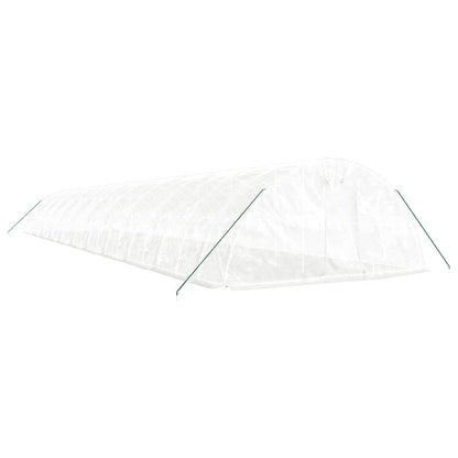 Serra con Telaio in Acciaio Bianco 110 m² 22x5x2,3 m | homemem39