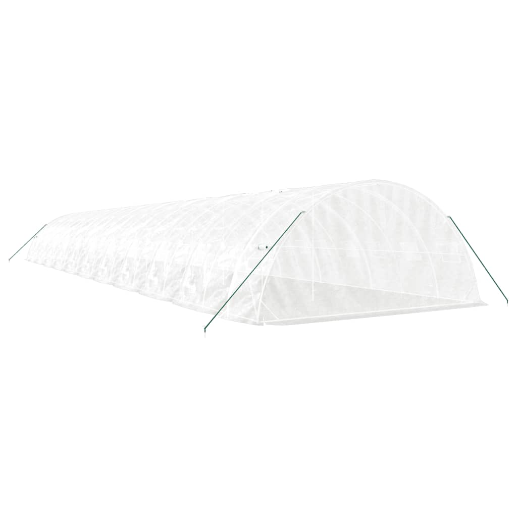 Serra con Telaio in Acciaio Bianco 110 m² 22x5x2,3 m | homemem39