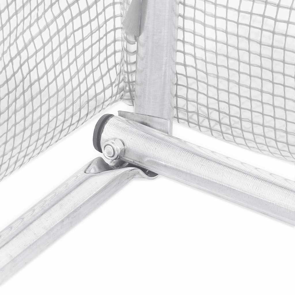 Serra con Telaio in Acciaio Bianco 120 m² 24x5x2,3 m | homemem39