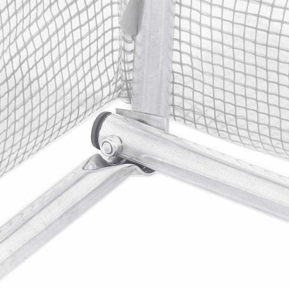 Serra con Telaio in Acciaio Bianco 120 m² 24x5x2,3 m | homemem39