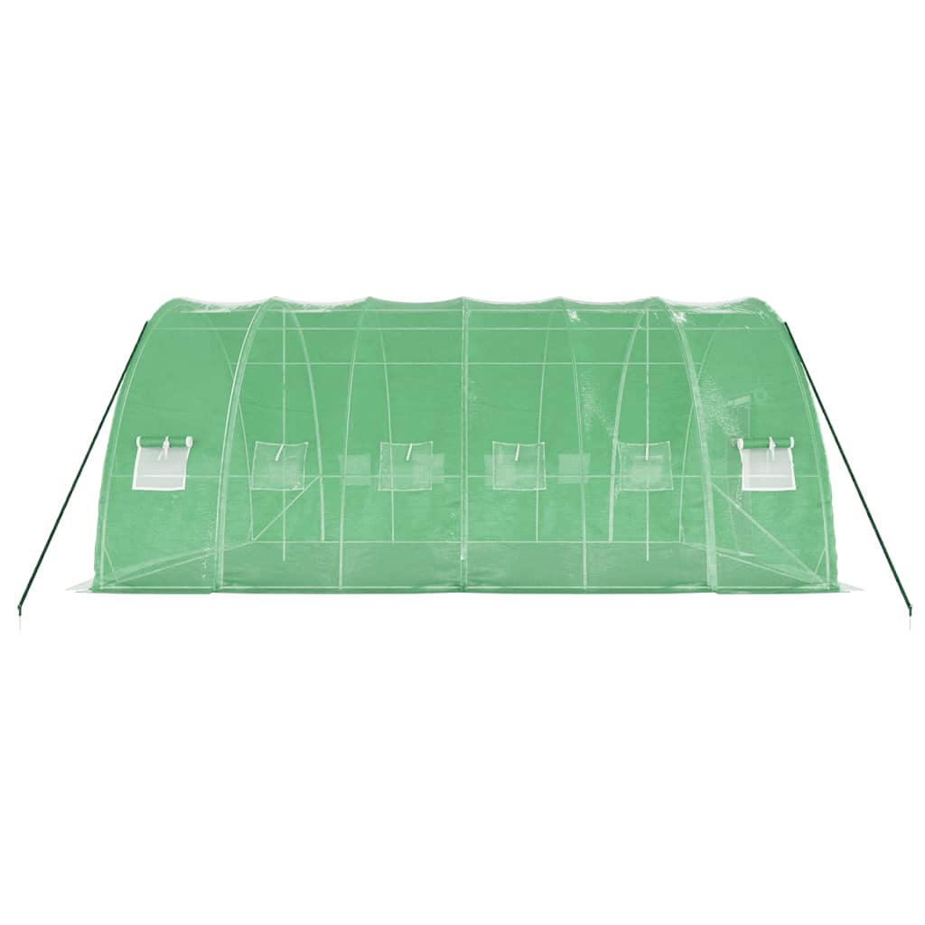 Serra con Telaio in Acciaio Verde 36 m² 6x6x2,85 m | homemem39