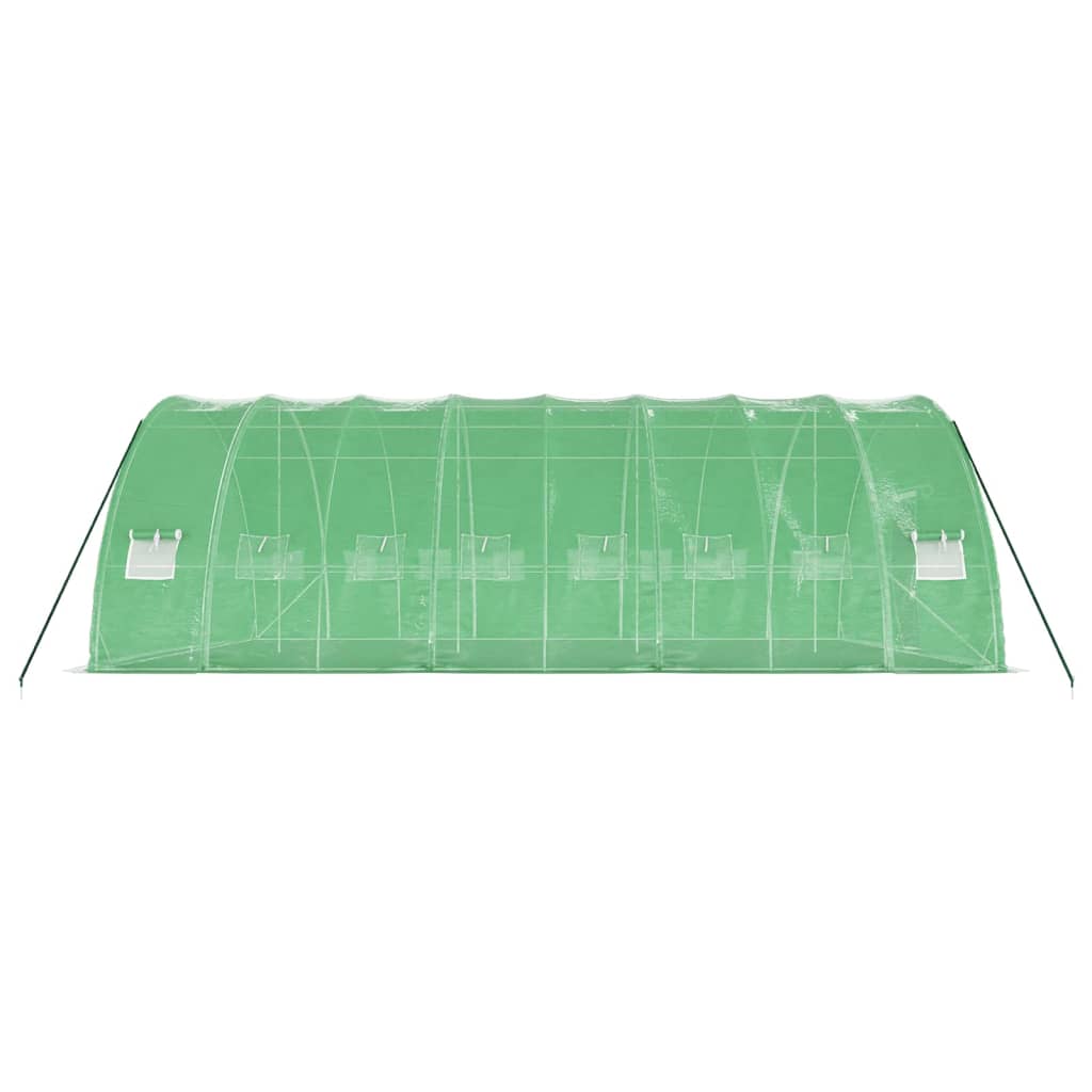 Serra con Telaio in Acciaio Verde 48 m² 8x6x2,85 m | homemem39