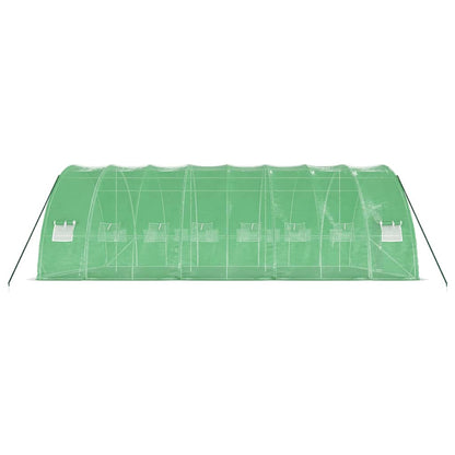 Serra con Telaio in Acciaio Verde 48 m² 8x6x2,85 m | homemem39