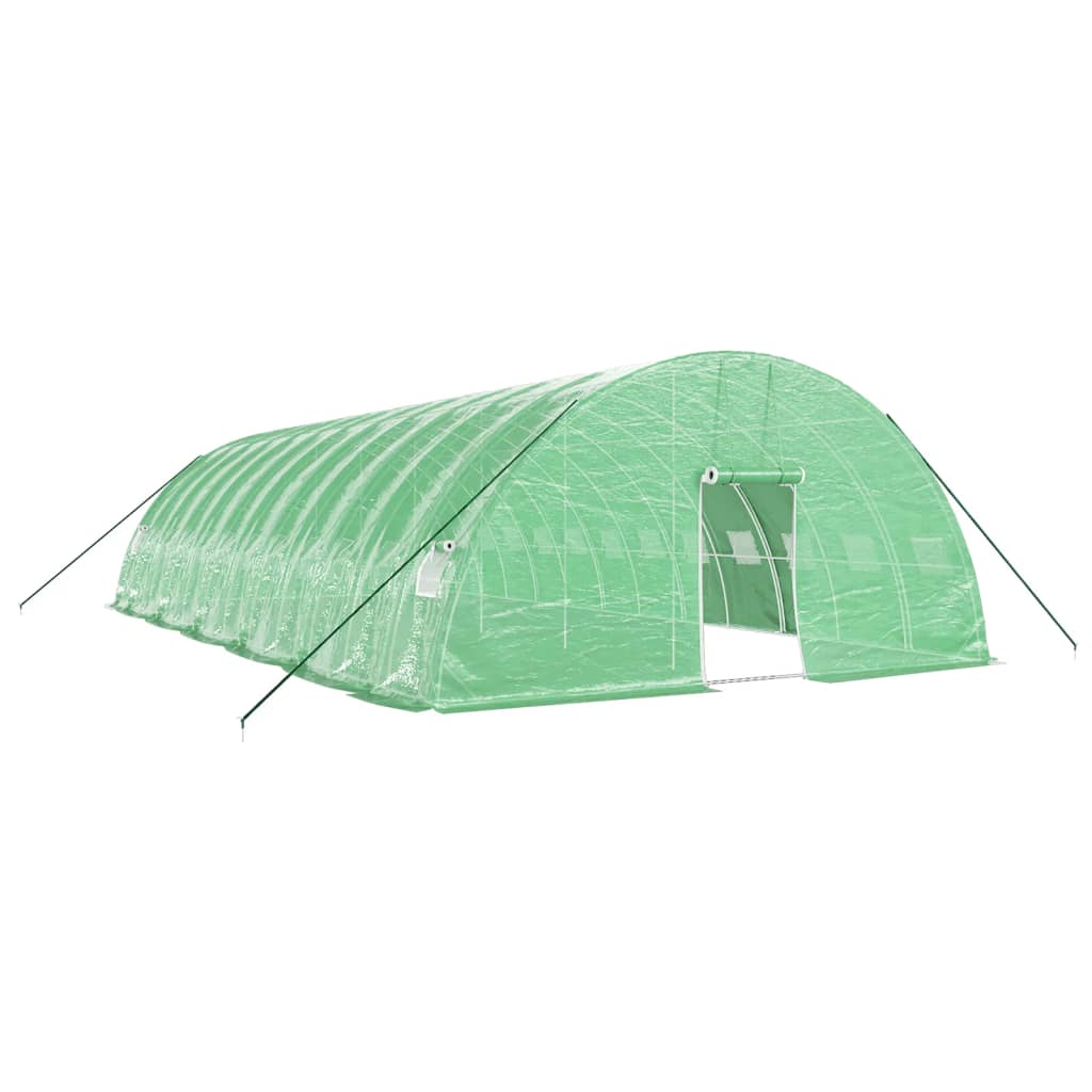 Serra con Telaio in Acciaio Verde 72 m² 12x6x2,85 m | homemem39