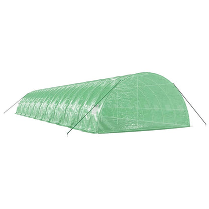 Serra con Telaio in Acciaio Verde 120 m² 20x6x2,85 m | homemem39