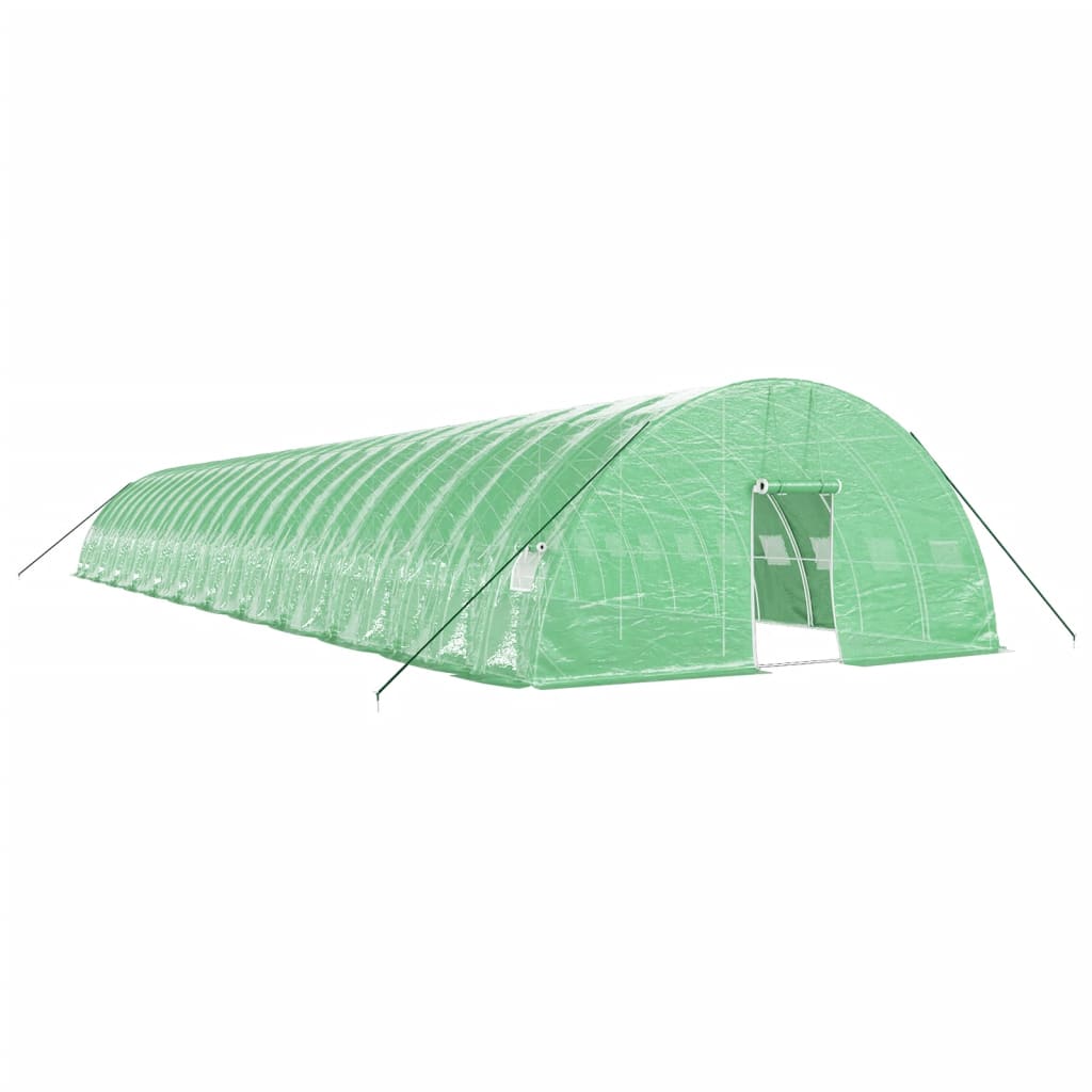 Serra con Telaio in Acciaio Verde 144 m² 24x6x2,85 m | homemem39