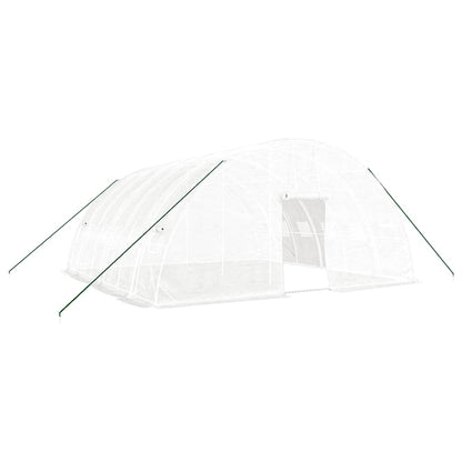 Serra con Telaio in Acciaio Bianco 36 m² 6x6x2,85 m | homemem39