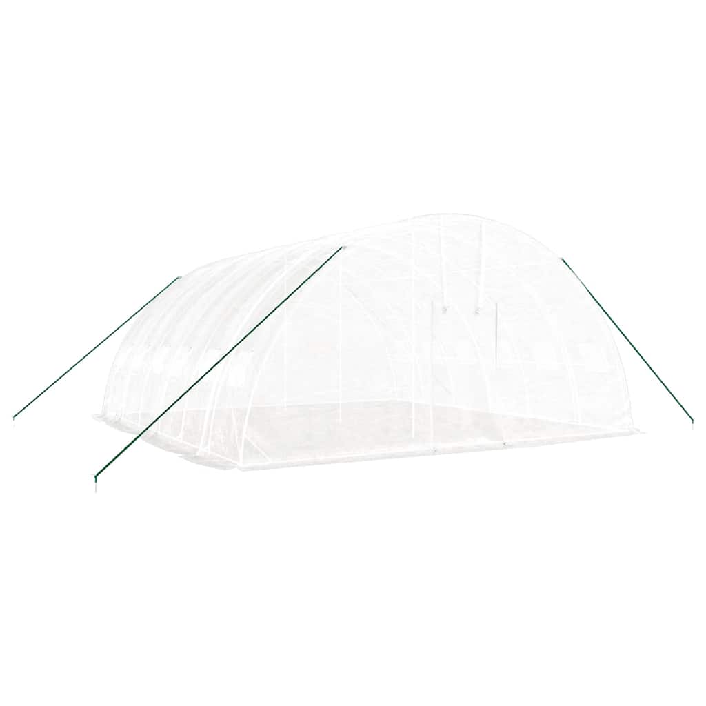 Serra con Telaio in Acciaio Bianco 36 m² 6x6x2,85 m | homemem39