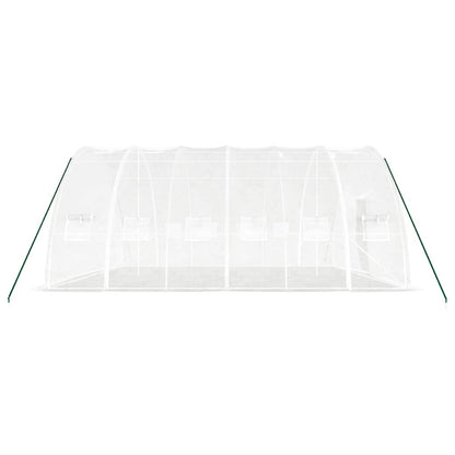 Serra con Telaio in Acciaio Bianco 36 m² 6x6x2,85 m - homemem39