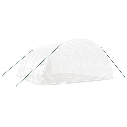 Serra con Telaio in Acciaio Bianco 36 m² 6x6x2,85 m | homemem39