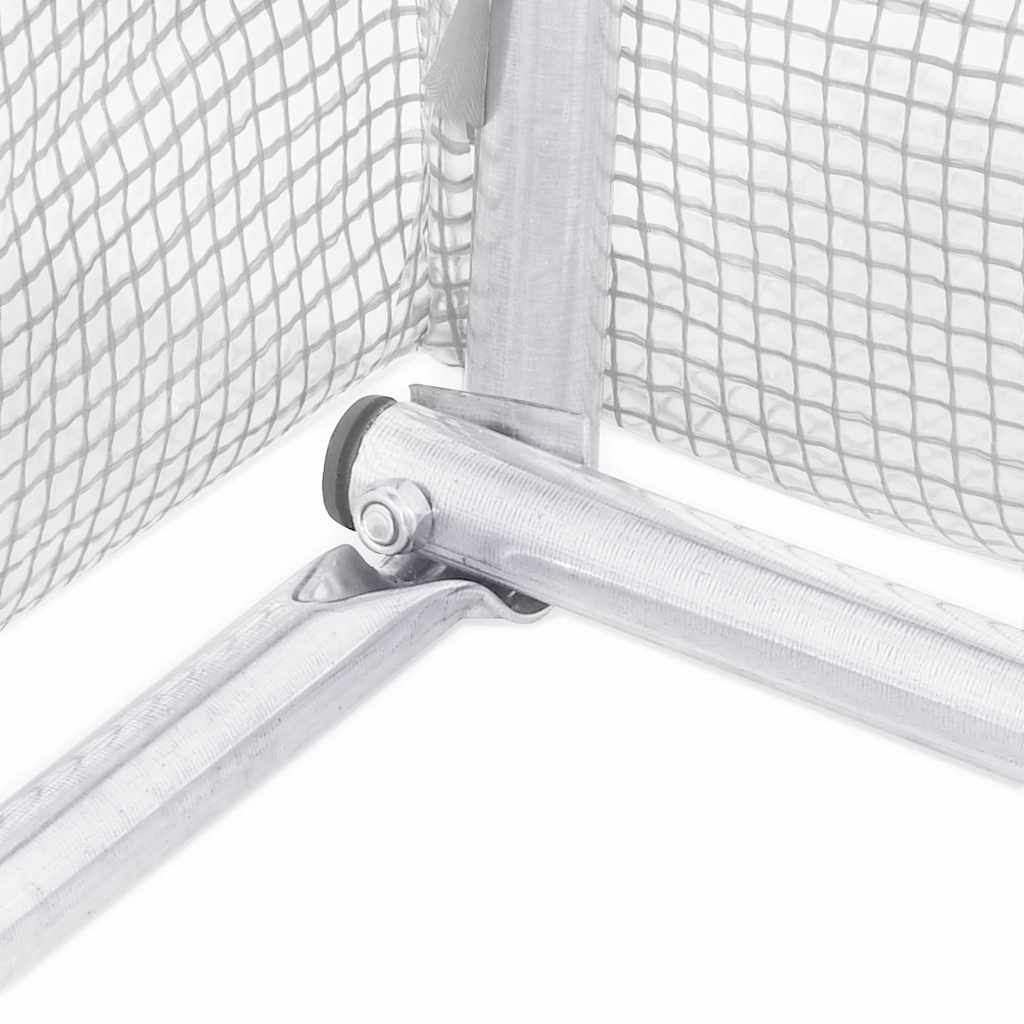 Serra con Telaio in Acciaio Bianco 36 m² 6x6x2,85 m | homemem39