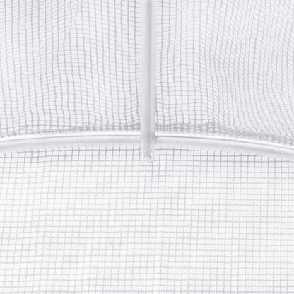 Serra con Telaio in Acciaio Bianco 36 m² 6x6x2,85 m | homemem39