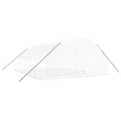 Serra con Telaio in Acciaio Bianco 48 m² 8x6x2,85 m | homemem39