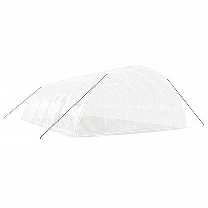 Serra con Telaio in Acciaio Bianco 60 m² 10x6x2,85 m | homemem39