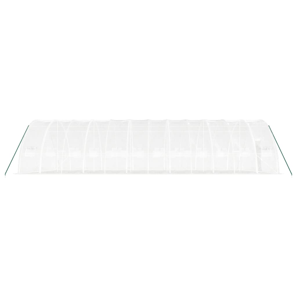Serra con Telaio in Acciaio Bianco 72 m² 12x6x2,85 m | homemem39