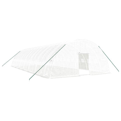 Serra con Telaio in Acciaio Bianco 84 m² 14x6x2,85 m | homemem39