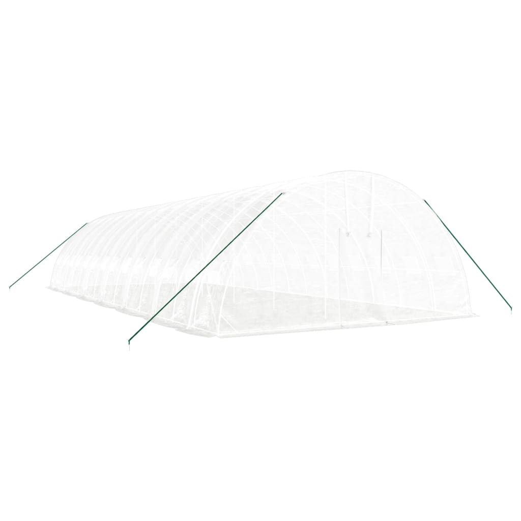 Serra con Telaio in Acciaio Bianco 84 m² 14x6x2,85 m | homemem39