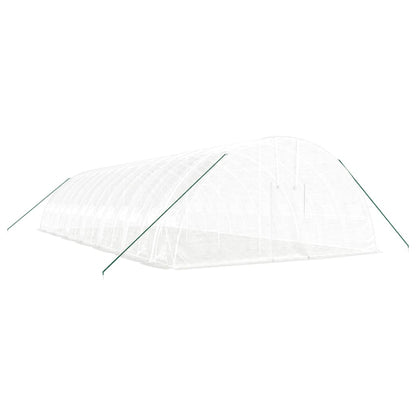 Serra con Telaio in Acciaio Bianco 84 m² 14x6x2,85 m | homemem39