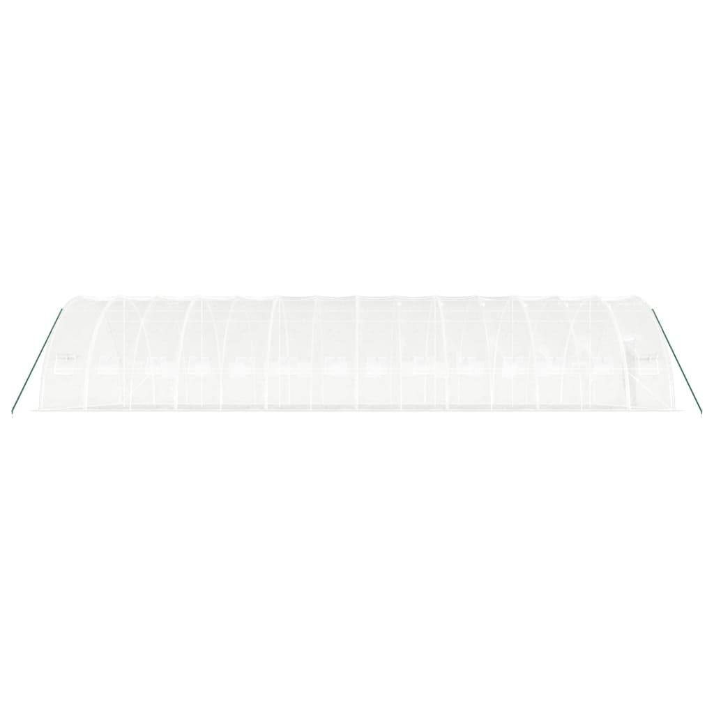 Serra con Telaio in Acciaio Bianco 84 m² 14x6x2,85 m | homemem39
