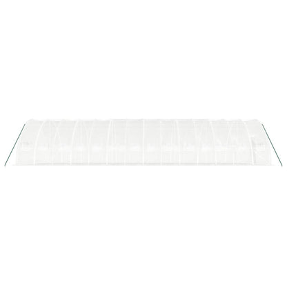 Serra con Telaio in Acciaio Bianco 84 m² 14x6x2,85 m | homemem39