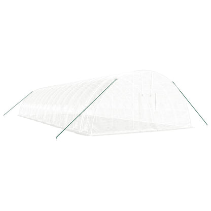 Serra con Telaio in Acciaio Bianco 96 m² 16x6x2,85 m - homemem39