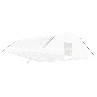 Serra con Telaio in Acciaio Bianco 108 m² 18x6x2,85 m - homemem39
