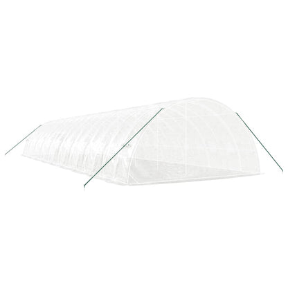 Serra con Telaio in Acciaio Bianco 108 m² 18x6x2,85 m - homemem39