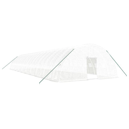 Serra con Telaio in Acciaio Bianco 120 m² 20x6x2,85 m | homemem39