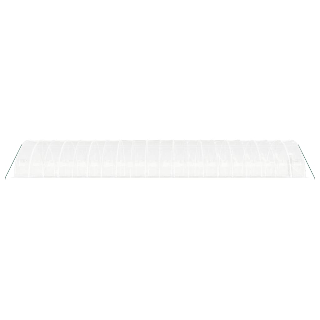 Serra con Telaio in Acciaio Bianco 120 m² 20x6x2,85 m | homemem39
