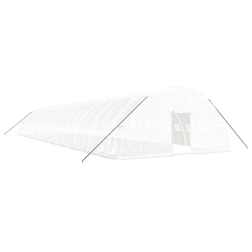 Serra con Telaio in Acciaio Bianco 132 m² 22x6x2,85 m | homemem39