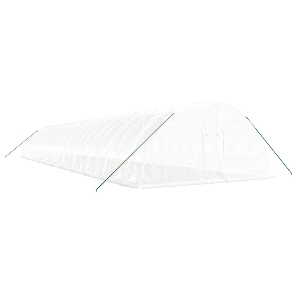 Serra con Telaio in Acciaio Bianco 132 m² 22x6x2,85 m | homemem39