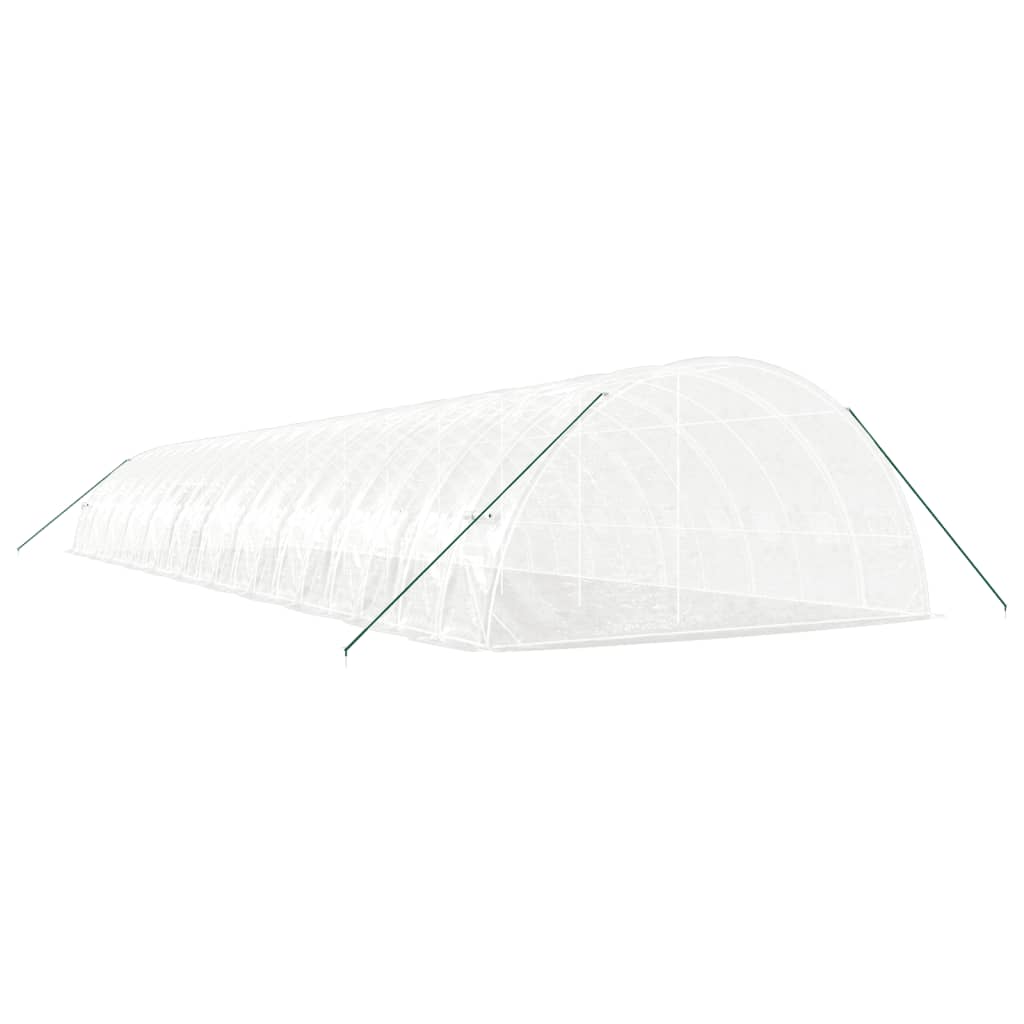 Serra con Telaio in Acciaio Bianco 132 m² 22x6x2,85 m | homemem39