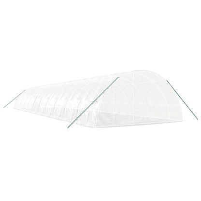 Serra con Telaio in Acciaio Bianco 132 m² 22x6x2,85 m | homemem39