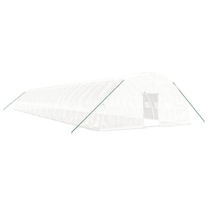 Serra con Telaio in Acciaio Bianco 144 m² 24x6x2,85 m - homemem39